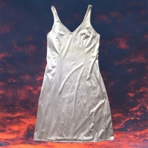 Elegant Cream Slip Dress